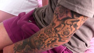 Naughty stepsis Eva Nyx swallows cock
