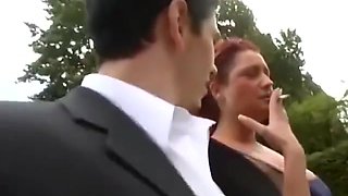 Chubby Redhead Picked Up For Outdoor Sex