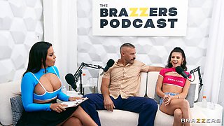 Luna Star, Kylie Rocket and Charles Dera Deliver Hardcore Threesome with Explosive Cumshots and