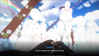 Crooked World [ ANIME PORN GAME ] Ep.two corrupting ANGEL MUFF with a XXL BIG BLACK COCK !