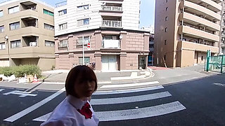A Runaway Girl with Beautiful Big Breasts, Fucked Right at the Door! Fucked Her so Hard 1/3