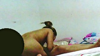 Sweet Asian Girl Gives Sloppy Rimjob on the Bed