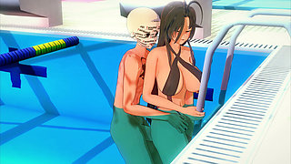 The Teacher Is Waiting for Me at the Pool so I Can Fuck Her - Shinmai Maou Ntr Testament 5
