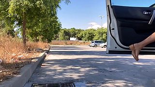 Ivy Roses - Squirt a Ton W Ballgag in Public