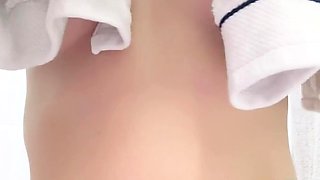 Milf brunette masturbating with toy ass
