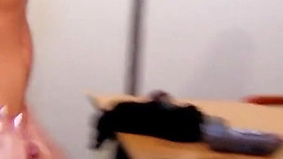 Stepbrother fucks horny teen Shannya with a buddy in threesome in the ass