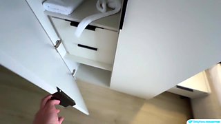 POV Busted in Her Panty Drawer — StepMom's Punishment - Cumshot