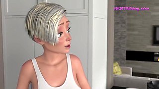 Sweet BUM SEX make-up Bang-out Dissolves the trio Years Inbetween Them - Supah Super-steamy 3 DIMENSIONAL FUTA Internal ejaculation