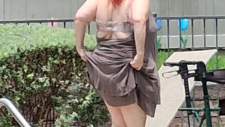 Summer Has Arrived! Time for the First Visit to the Pool Sexy Big Nurse Vicki Style!