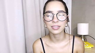 Naughty Teen Boss Masturbates on Webcam for You