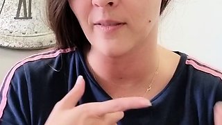Milf brunette masturbating with toy ass