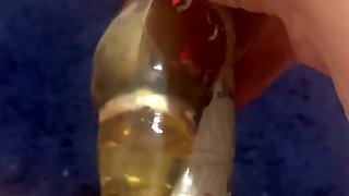 Bored Wife Asks Husband to Hoover Outside Bathroom so He Doesnt Hear Her Pounding Her Pussy When Shes Inside