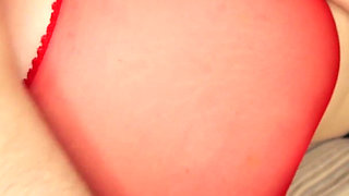 Fucked Bound Stepsister in Red Pantyhose