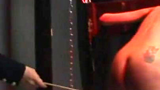 Humiliating wax play, whipping
