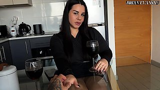 Busty Argentinian Juli Villafane Gives Brian Evansx a Hardcore Pounding During Her First Date Before Wild Couch Fuck