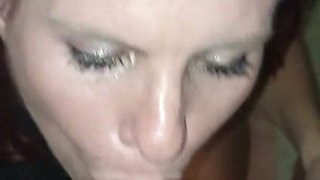 Jade En Lingerie Dans La Salle De Bain Me Suce Et Termine Le Visage Plein De Sperme