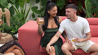 Swinger exchange. With my wifey Yasmina Khan and the huge-boobed COUGAR Mariana Martix