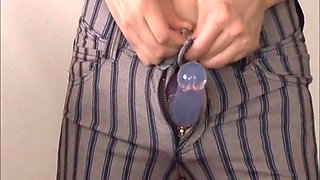Part3 - Tight Pants Obsession. Curvy Beauty Drives Men Wild Without Undressing