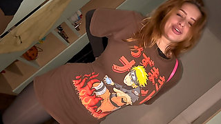Invitation to Watch Anime Ended in Deepthroat Blowjob, Doggy and Creampie
