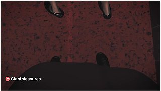 Car Toon - Succubus Stuck In Elevator Grows And Becomes