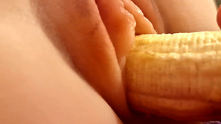 Eating a Banana in a Fetish Style