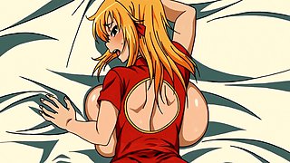Reverse cowgirl, big boobs, uncensored hentai