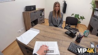 Vip4k. tasty massive tittie amalia davis is having anal fun in the office