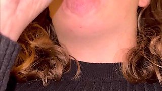 Danish Caroline Drinks Piss And Cum With Passion