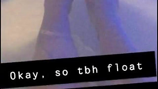 Redhead's Water Masturbation (hydrobation) at the Float Pod