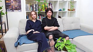 Slim Busty Blonde Beauty Polly Yangs Amazes a Stranger With Hot Sex For Money Behind Her BF's Back