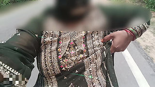 Bike Ride Boobs showing in public road and risk big natural boobs