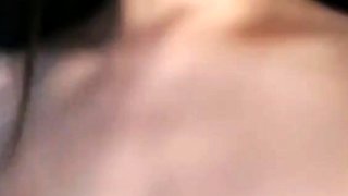 Close up POV of teen sucking cock