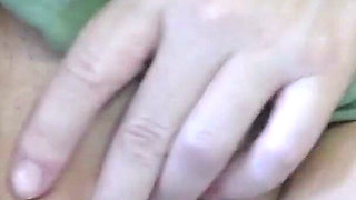 Moaning Orgasm Fucking a Dildo in Several Positions on My Bed in a Cute Dress