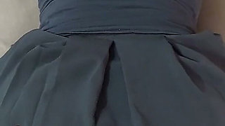 I Saw My Stepsister in a Miniskirt and Couldn't Resist Rubbing Against Her Panties Until They Stained