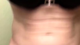 MILF blonde live toys webcam show in shower