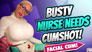 Busty Nurse Wants Cum on Her Face! POV I Was Ready for a Little Vip Treatment for My Patient. I Was Ver