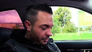 Public POV sex on date after BJ in car