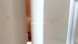 Stepbrother Watches Me Shower and Fingers My Ass Until I Drain His Balls