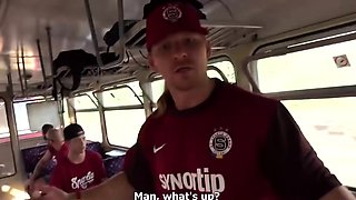 Czech Gang Bang In Bus