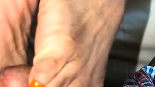 Interracial foot fetish action