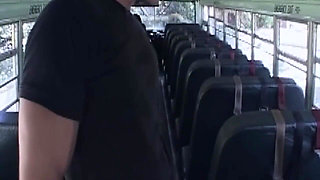 Mature Brunette MILF Gets Facial After Bus Fuck