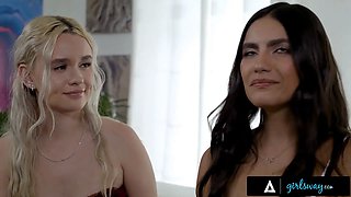 Girlsway - sugar cougar Cory Chase introduces her 2 sugar stunners khloe kingsley & isa bella