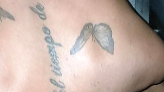 Big Ass Trans Dances Me with Her Huge Ass and Excites Me to Get Me to Touch My Cock