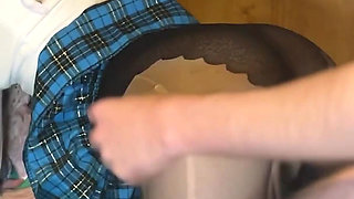 Cheerleader's Classmate Ripped Her Pantyhose and Fucked Her