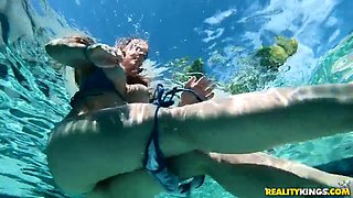 Sean Lawless Busty Skinny Beach Dive
