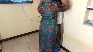 Sucking and licking with house maid