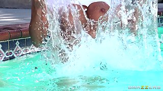 Pounding That Pussy By The Pool With Clover, Courtney Taylor - Brazzers