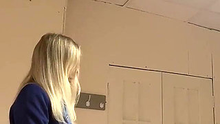 Knicker Cheat Schoolgirl Gets a Caning