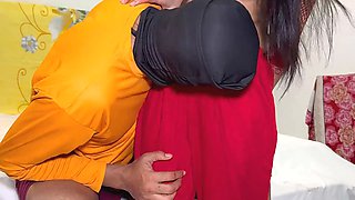 Seeing Uncle's thick black cock, the virgin girl's got shook and said to uncle please fuck my pussy Hindi HD xxx movie
