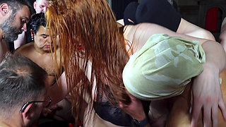 Julia Maze Xbanging Special - Hot Prague Chick Gets Filled by 40 Men